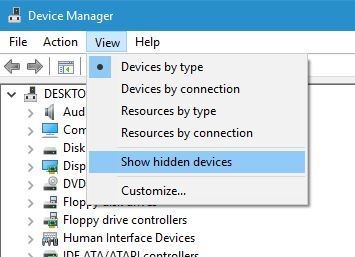 device manager settings