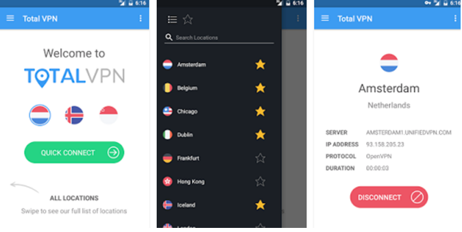 Total VPN Android App