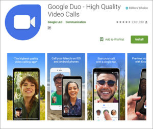 Google Duo on Android in China