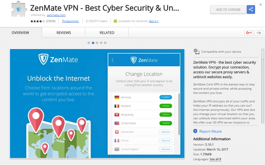 ZenMate-VPN-Hola-Alternative-in-South Korea