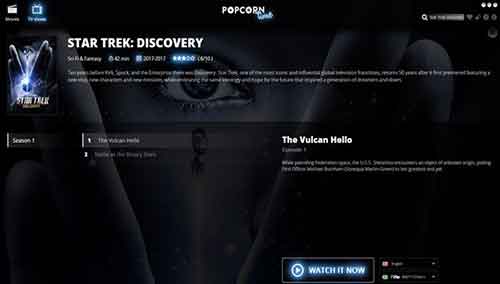 how to watch star trek discovery on popcorn time