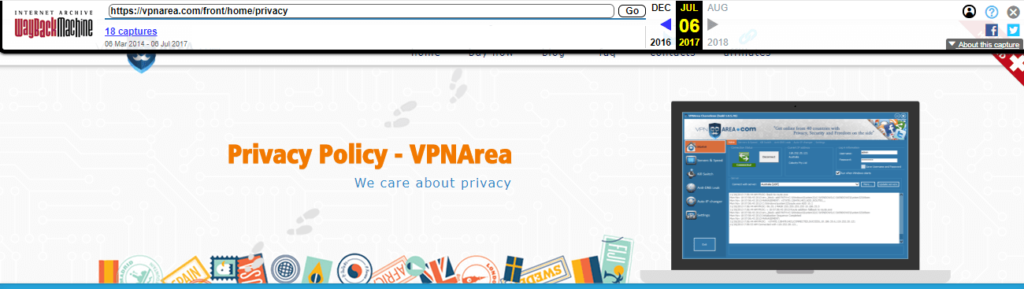 Política de privacidad de VPNArea
