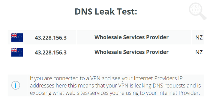 VPNTunnel-DNS-Lek-Test