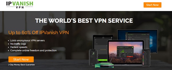 加拿大 IP 地址的 IPVanish VPN