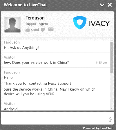 Ivacy-Live-Chat