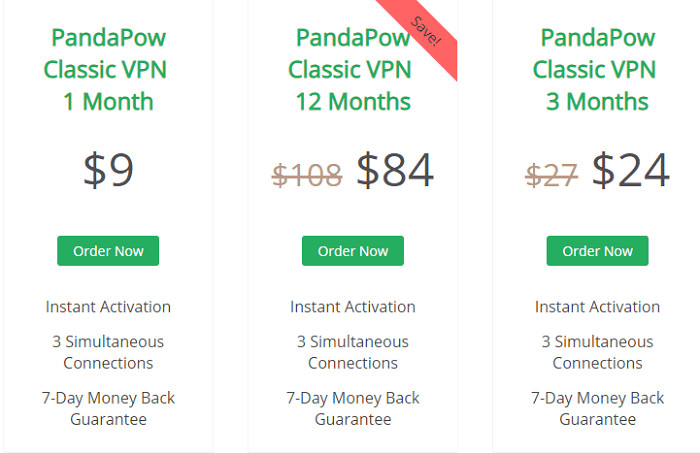 Pricing-PandaPow-in-USA