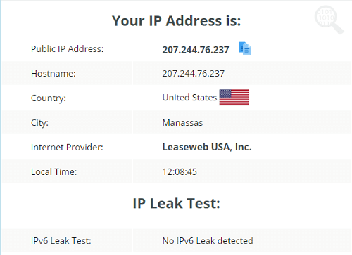SlickVPN-IP-Leak-Test
