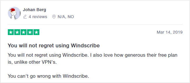 Windscribe-Trustpilot-Review-About-Its-Freemium-Plan