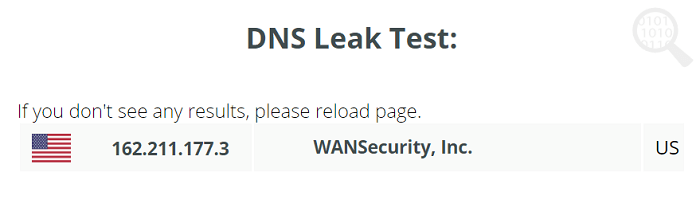 Speedify DNS Leak Test