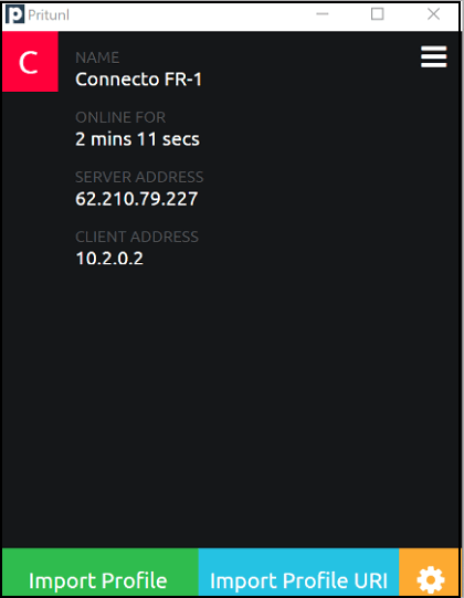 Gebruikersinterface-na-verbinding