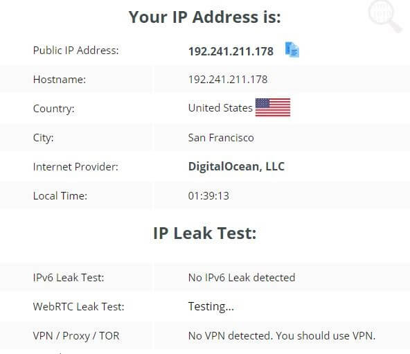 Betternet-IPleak.org-Verenigde Staten