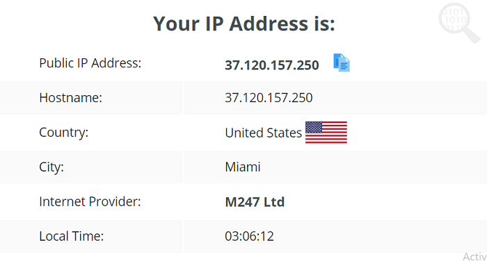 IP-Leak-AzireVPN-in-USA