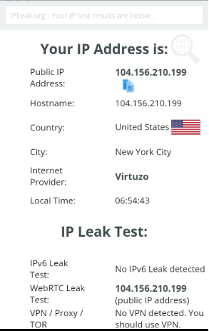 IP-Leak-Test-Touch-VPN-in-Spain 