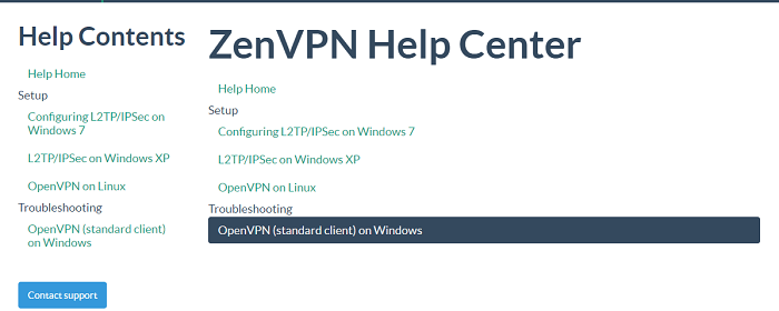 ZenVPN-帮助-中心