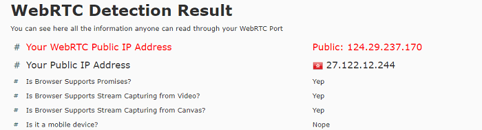 WebRTC-Test-Windscribe