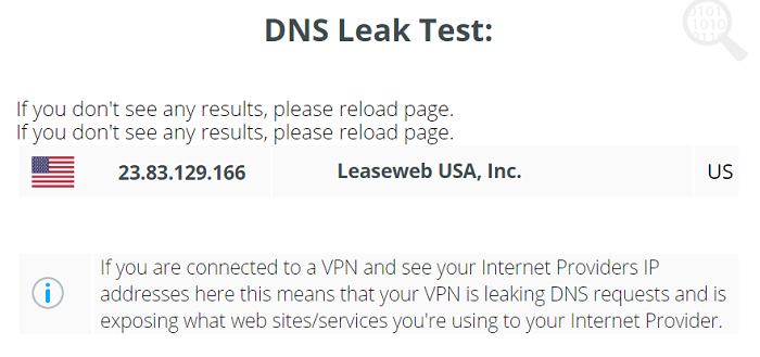 FrootVPN-DNS-Leak-Test-in-USA