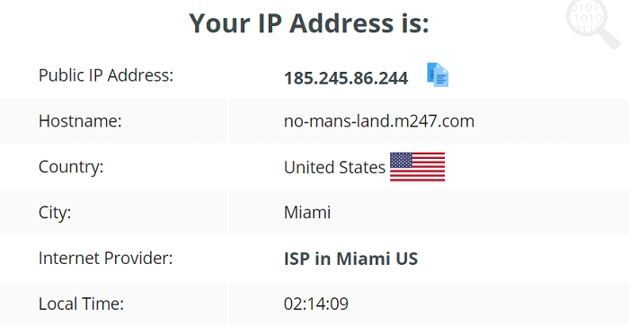 Verbinding verbreken-VPN-IP-Test