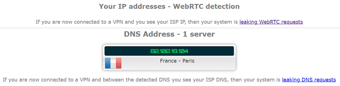 Le VPN WebRTC Leak Test-in-USA 