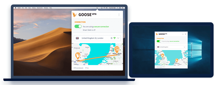 Goose-VPN-应用程序窗口和mac-2021