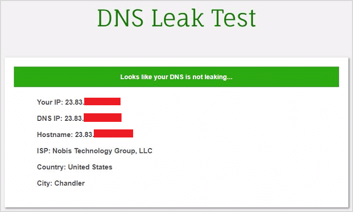 TunnelBear-DNS-泄漏测试