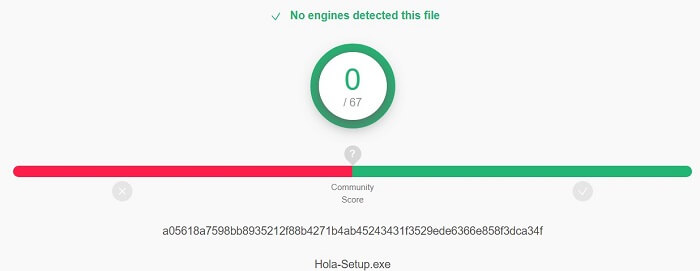 Hola-VPN-Virus-Test