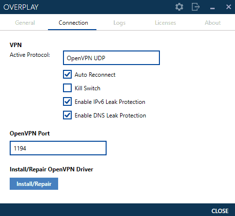 overplay-vpn-features