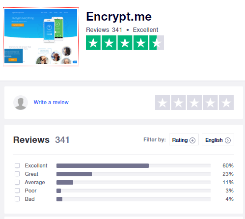 encrypt.me-信任飞行员评级和用户评论