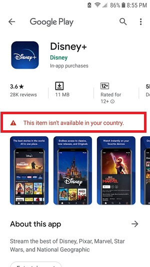 Disney-Plus-Android-app-error