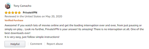privateVPN-positive-user-review-on-amazon-app-store-1