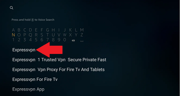 search-for-expressvpn-app-on-the-amazon-store