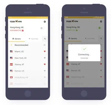 tigervpn-android-and-ios-interface-in-USA
