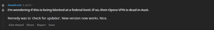Opera-VPN-Not Working-reddit-1-in-South Korea