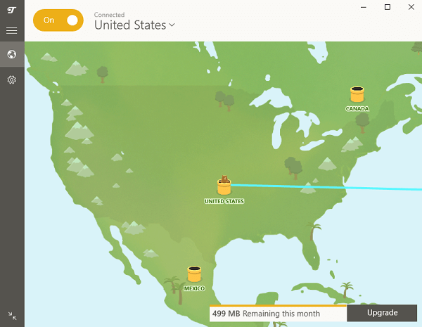 TunnelBear-connected-in-USA