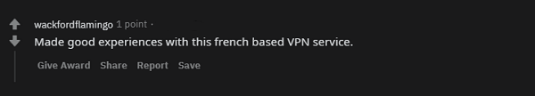 El usuario tiene una buena experiencia con Le VPN