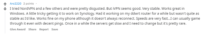 Reddit-Customer-Review-IVPN