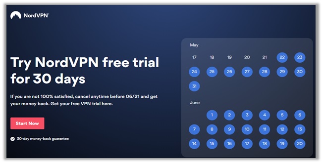 NordVPN-30-day-trial-page
