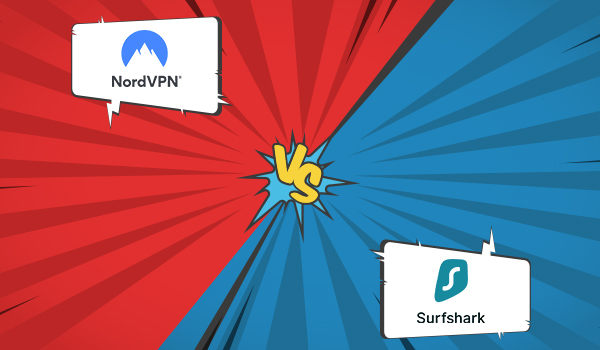 NordVPN vs - Surfshark