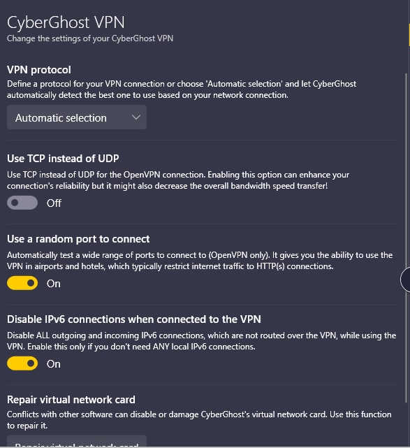 cyberghost-settings-vpn-in-UAE