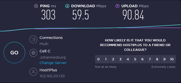 pia-vpn-speed-test-result-south-africa-in-Hong Kong