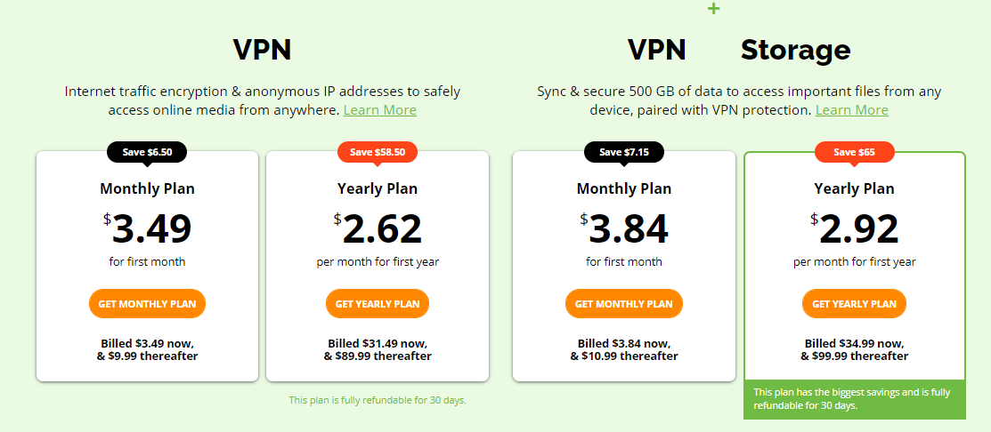 IPVanish-VPN-Prijsplannen