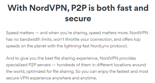  NordVPN ofrece una conexión segura para descargar torrents. in - Espana 