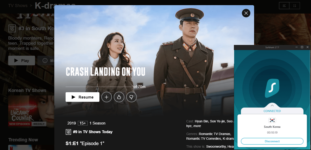 Surfshark Netflix韩国