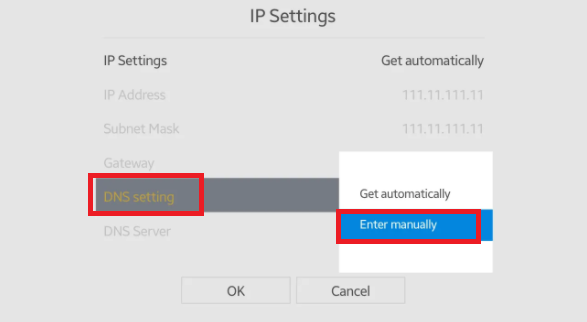 Samsung-Smart-TV-DNS Settings-in-USA