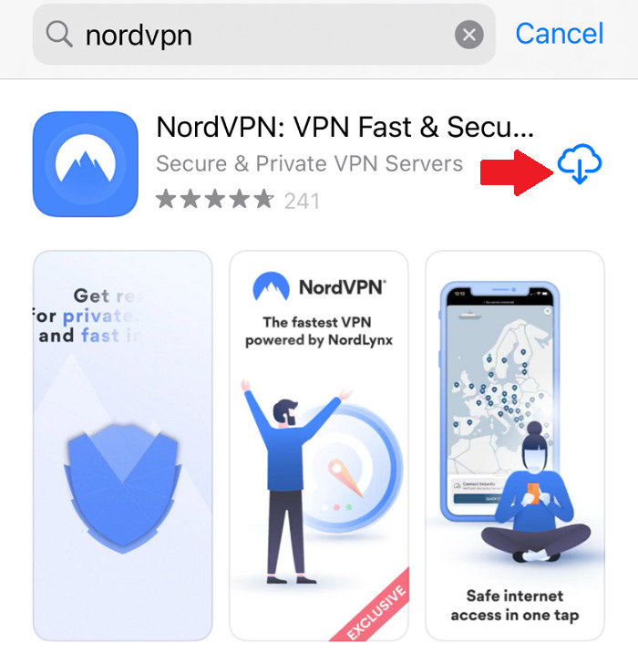 Step-3-download-nordvpn-app-on-iphone-in-Spain