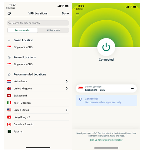 expressvpn-connected-server-on-iphone-in-Italy