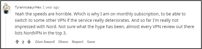 nordvpn-reddit-comment-about-speed-2
