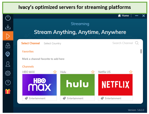 Ivacy-streaming-servers