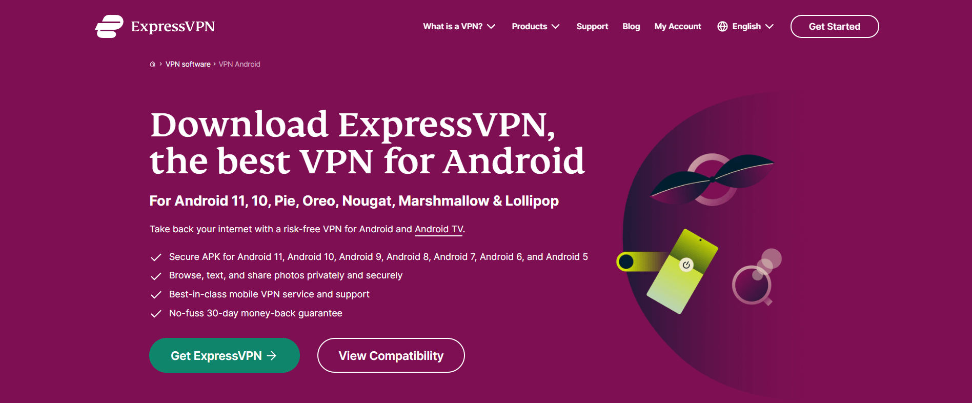 expressvpn-apk-page