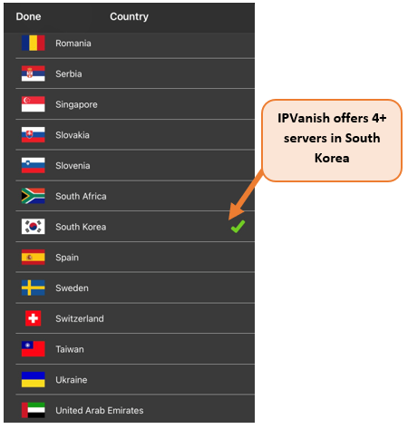 IPVanish-South-Korea-servers