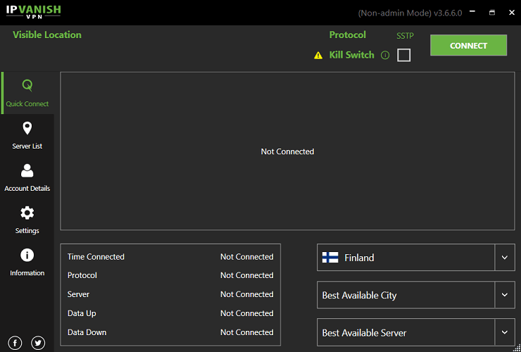 IPVanish-finland-server-For Kiwi Users
